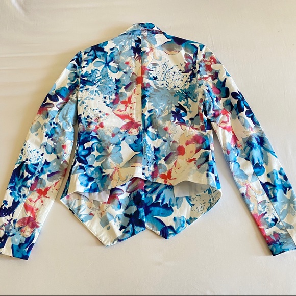 NWOT Mossimo Drapey Flowy Floral Blazer XS - Picture 6 of 6